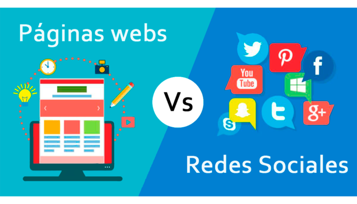 Página Web vs Redes Sociales